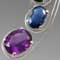 Silver, Mystic Topaz, Chrome Diopside, Kyanite, and Amethyst