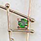 14K Yellow Gold and Chrome Diopside